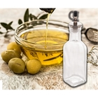 Garrafa P/azeite De Vidro Transparente C/tampa Plástico Preta