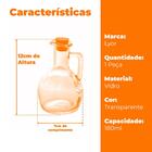Garrafa Para Azeite De Vidro C/ Tampa De Rolha 180 Ml Lyor