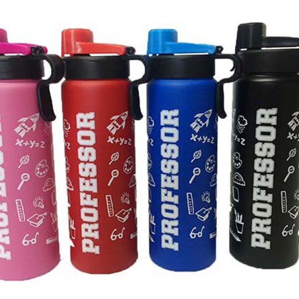 Garrafa Personalizada De Alumínio Professor Kit Com 4 Cores -
