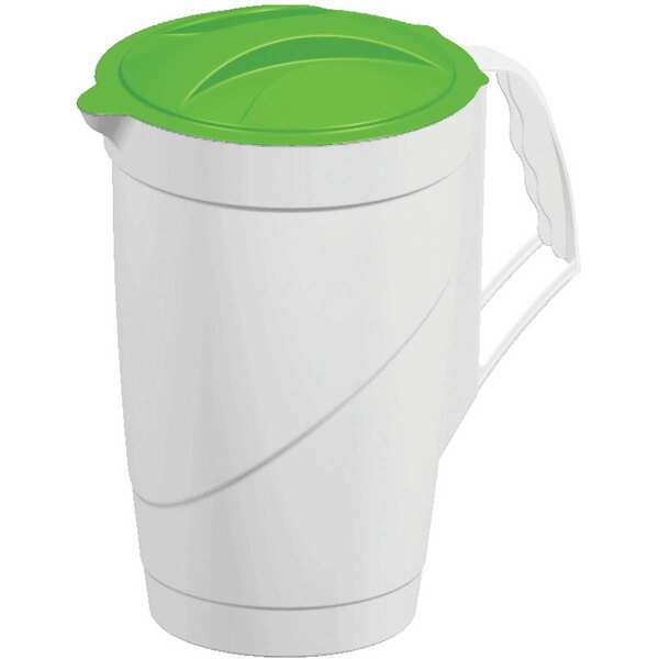 Garrafa Plástica Jarra 4l Branca Tampa Color