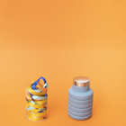 Garrafa Retrátil 500ml Azul U