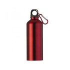 Garrafa Squeeze 500 Ml Alumínio Com Mosquetão - Vermelho