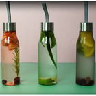 Garrafa Squeeze 650ml Plástica Para Água Suco Chá Café Ou Chu