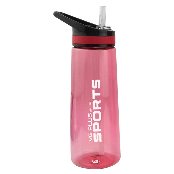 Garrafa Squeeze Aerobic Plástico Com Bico 900ml Vermelha  Vg+