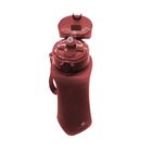 Garrafa Squeeze Bico De Silicone Vermelho Alça 600ml Academia