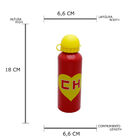 Garrafa Squeeze Chapolin 500ml - Urban - Vermelho / Amarelo