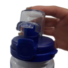 Garrafa Squeeze De Plástico Com Tubo Infusor Tampa Com Trava