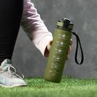 Garrafa Squeeze Em Policarbonato Verde Com Marcadores 1l 4673