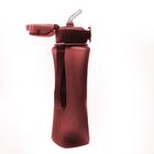 Garrafa Squeeze Esporte Academia Bebida 600ml Trava Vermelho