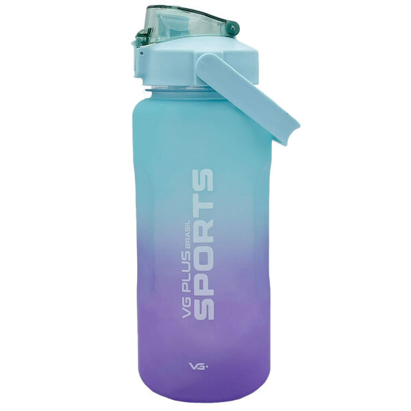 Garrafa Squeeze Galão Plástico Com Bico 2 Litros Academia Azu