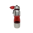 Garrafa Squeeze Plástico/aço Inox - 600ml