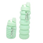 Garrafa Squeeze Silicone Retrátil Soft Color Verde 500ml - Fr