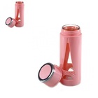 Garrafa Sweet Paris Rosa Vidro E Plástico Squeezes 450ml