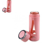 Garrafa Sweet Paris Rosa Vidro E Plástico Squeezes 450ml