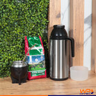 Garrafa Térmica 01 Litro Aço Inox Com Alça Bico Dosador - Wp