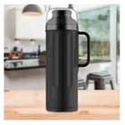 Garrafa Térmica 1 Litro Ampola De Vidro Preto Personal Termol