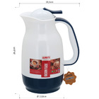 Garrafa Térmica 1 Litro Para Café Água Gelada Ampola Vidro