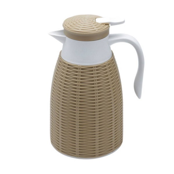 Garrafa Termica 1l Com Rattan De Plastico Marrom Tress Lyor 6