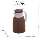 Garrafa Termica 1l Com Rattan De Plastico Marrom Tress Lyor 6
