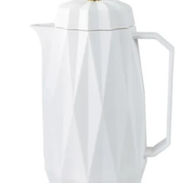 Garrafa Térmica 1l De Plástico Diamond Branca