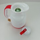 Garrafa Térmica 1l Para Café E Chá De Plástico Vermelho 25cm