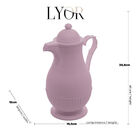 Garrafa Termica 1l Vintage Rosa Lyor 7997