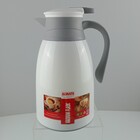 Garrafa Térmica 25x16x13cm 1l Plástico Branco Ampola Vidro