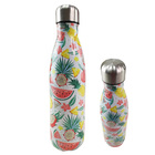 Garrafa Termica 500ml Estampada Flores Frutas InoxConserva Ag