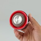 Garrafa Térmica 600ml Inox Preto Parede Dupla Para Viagem