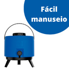 Garrafa Térmica 6 Litros Com Torneira Termolar Maxitermo Azul