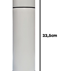 Garrafa Térmica Aço Inox Com Termômetro Digital Led 500ml Bra