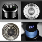 Garrafa Térmica Aço Inox Com Termômetro Digital Led 500ml Pre