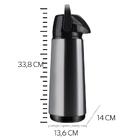 Garrafa Termica Air Pot Inox Slim 1 8 L Invicta 100100020105