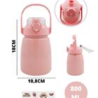 Garrafa Térmica Alça 800ml - Aço Inox - Weeze Verde Azulado F