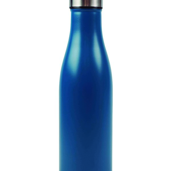 Garrafa Térmica Azul Aço Inox 500ml Água Gelada 24h Academia