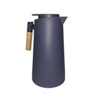 Garrafa Térmica Azul Marinho Com Cabo De Madeira  - Ds Home