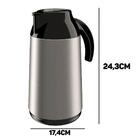 Garrafa Térmica Berlim Unitermi 1 Litro Inox Café Chá Água