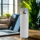 Garrafa Térmica Branca 480ml Água Suco Café Aço Inox