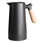 Garrafa Térmica Café Chá Agua 1 Litro Cabo Madeira Exclusiva