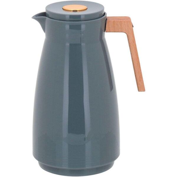 Garrafa Térmica Cinza 1l Para Café Da Manhã Chá Design Chic