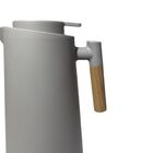 Garrafa Térmica Cinza Com Cabo De Madeira  - Ds Home