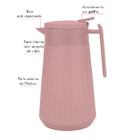 Garrafa Térmica Class Rosa 1l Class Home