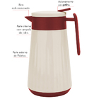 Garrafa Térmica Class Vermelha 1l Class Home