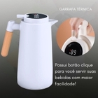 Garrafa Termica Com Display De Temperatura Digital Anti Respi