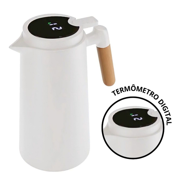 Garrafa Termica Com Display De Temperatura Digital Anti Respi