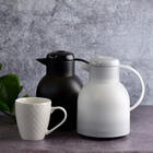 Garrafa Térmica De 1 Litro Quick Press Samba Preta Translúcid