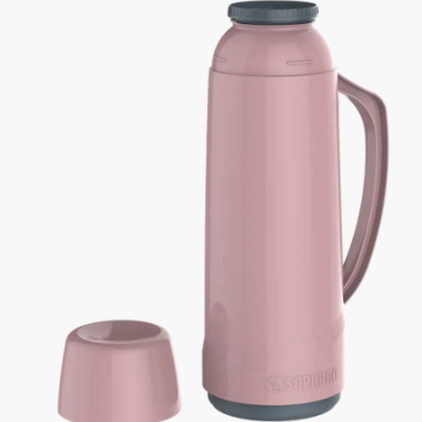 Garrafa Térmica De Mesa Cristal Rosa 1l