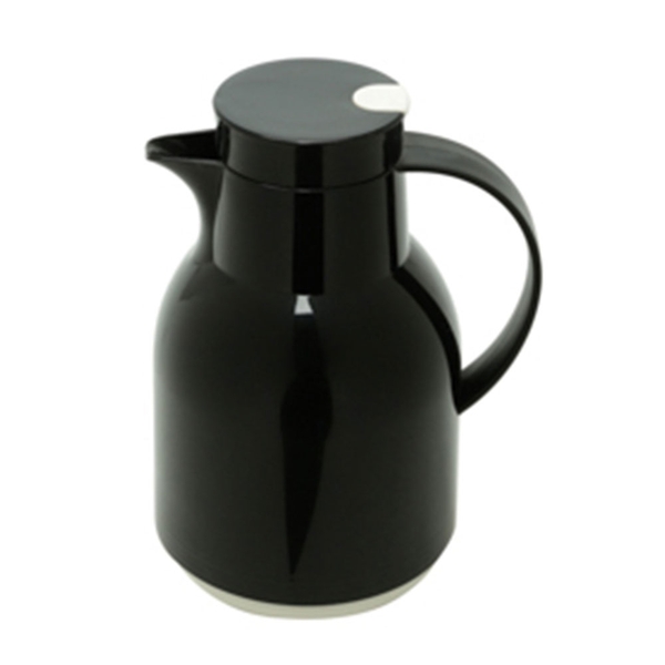 Garrafa Térmica De Plástico C/gatilho Julia Preta 1l