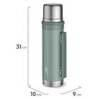 Garrafa Térmica Electrolux 1l Verde Sense To Go Antivazamentos