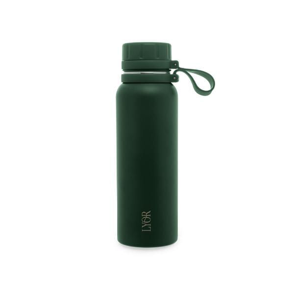 Garrafa Térmica Em Aço Inox Lyor Explorer 650ml Verde
